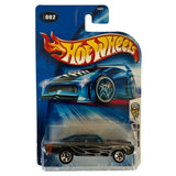 Hot Wheels 1969 Dodge Charger 2004 First Editions #002 – Black with Silver Flames – Classic Mopar Die-Cast – Mint on Card