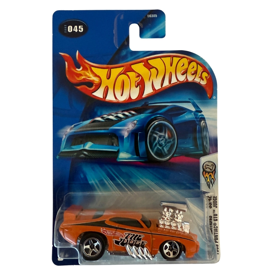 Hot Wheels 1969 Pontiac GTO “The Judge” – 2003 First Editions #045 – Orange Muscle Drag Car