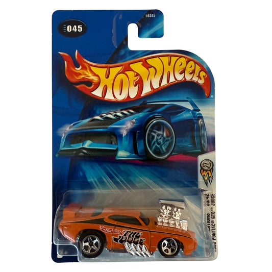 Hot Wheels 1969 Pontiac GTO “The Judge” – 2003 First Editions #045 – Orange Muscle Drag Car