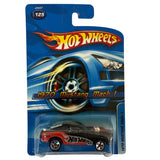 Hot Wheels 1970 Mustang Mach 1 – 2006 Mainline #125 – Black and Red Flames Edition – Classic Ford Muscle