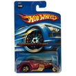 Hot Wheels Hammered Coupe – 2006 Mainline #145 – Purple with Gold Flames – Chrome Engine Fantasy Rod