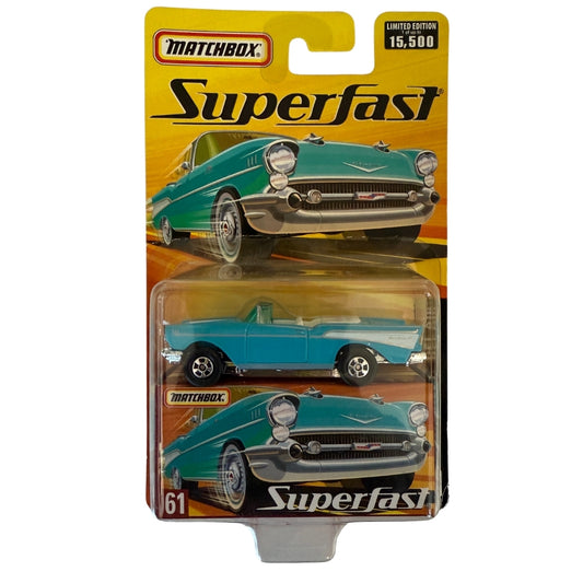 Matchbox Superfast 1957 Chevy El Camino – Limited Edition of 15,500 – Aqua Blue with Chrome Accents – Superfast Series #61 – Collector’s Classic