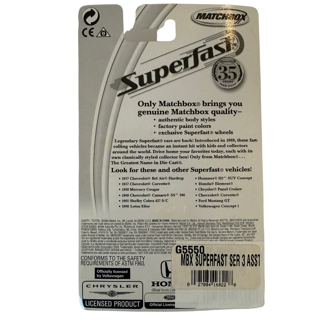 Matchbox Superfast Honda Element – Limited Edition 1 of 15,000 – Irregular Coloring Variant – Superfast Series 35th Anniversary #44 – Rare Factory Error SUV