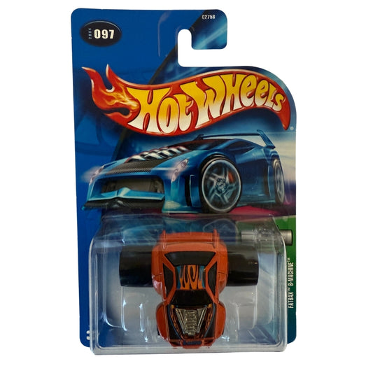 Hot Wheels Fatbax B-Machine – 2004 First Editions #097 – Orange Muscle Concept – Hot 100 Series – Blister Pack Collector’s Gem