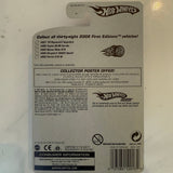 Hot Wheels Poison Arrow – 2005 First Editions #059 – X-Raycers 9/10 – Transparent Green Fighter Jet – Rare Aircraft Casting – Mattel Fantasy Flight Series
