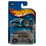 Hot Wheels Roll Patrol Hyperliner – 2003 Planet Hot Wheels #208 – SWAT Van Design – Matte Silver Body – Rare First Edition Style – Die-Cast Mission Vehicle